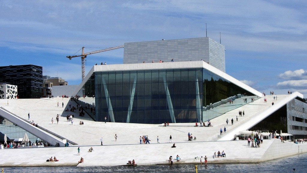 Oslo Oper mit begehbarem Dach