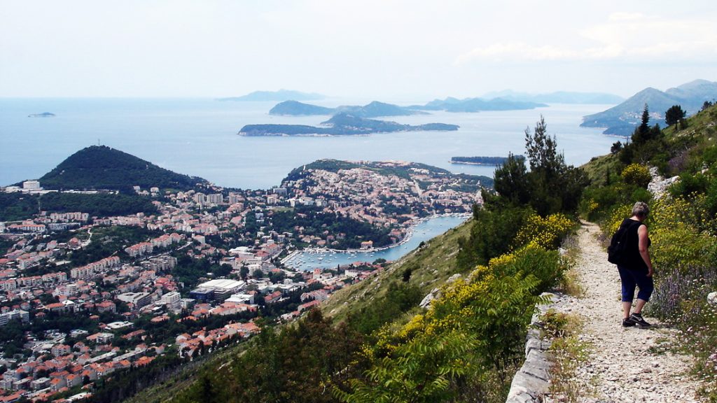 WandBlick vom Hausberg Srdern über Dubrovnik